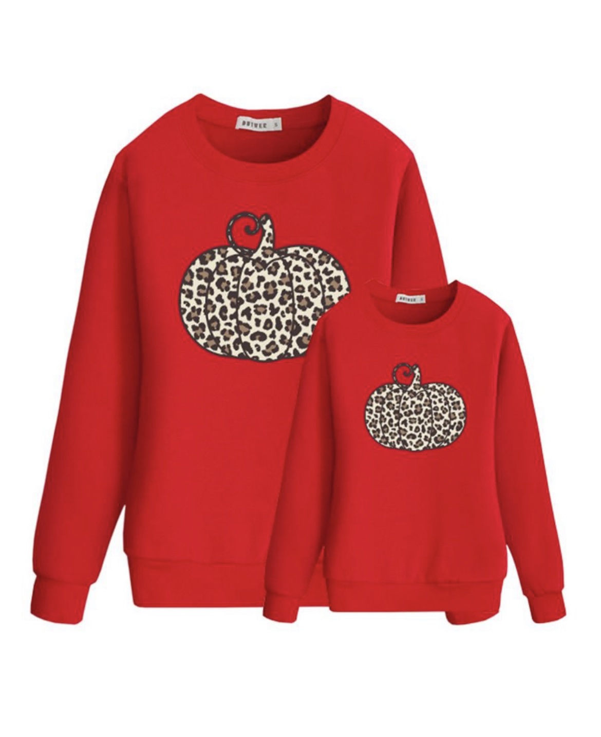 Mommy And Me Leopard Pumpkin Sweatshirt - Image 2