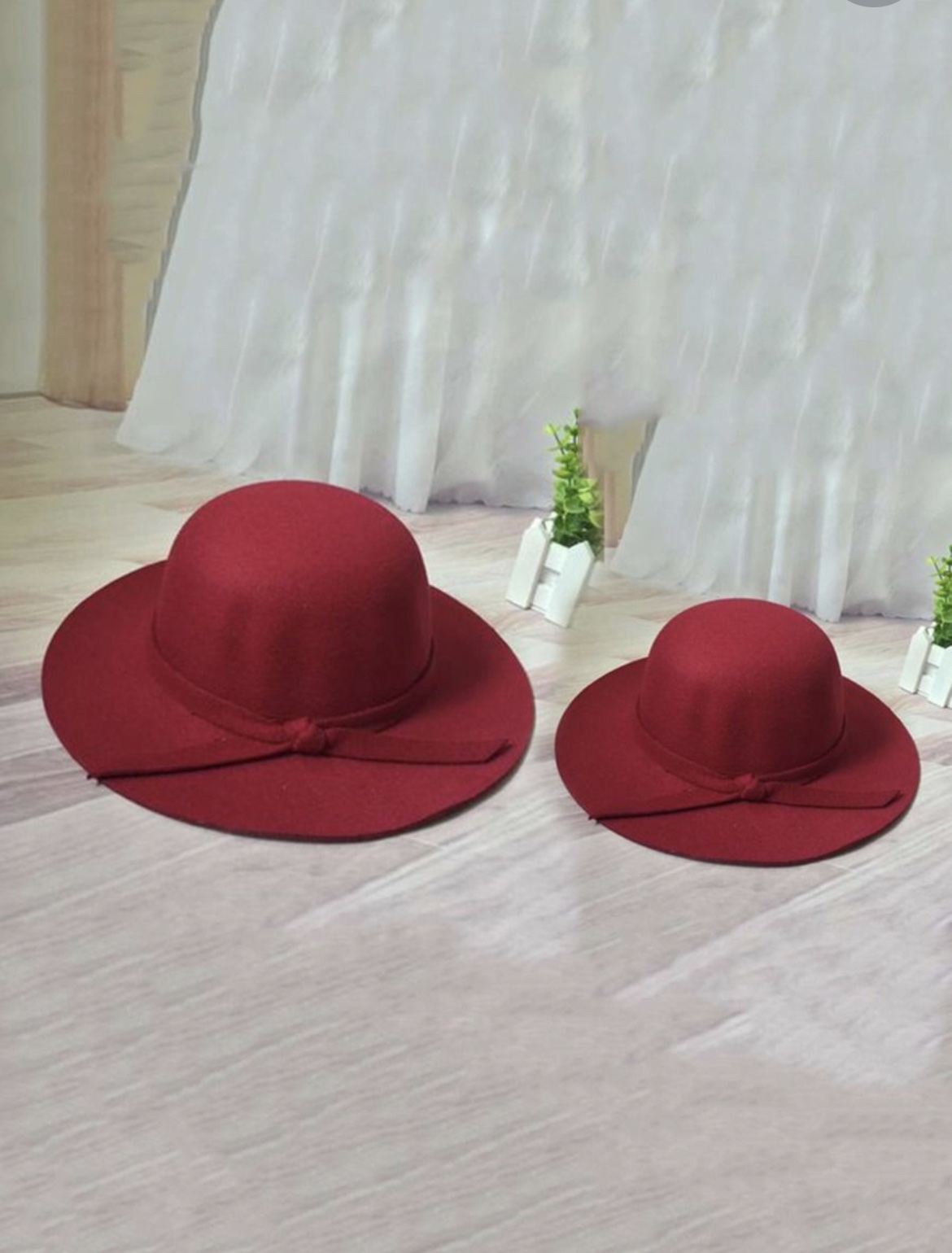 Wine Felt Hat - Image 2