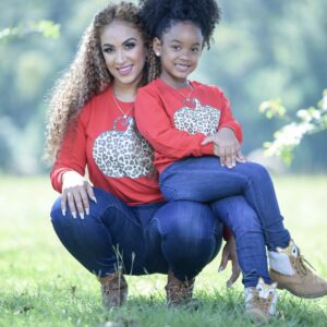 Mommy And Me Leopard Pumpkin Sweatshirt