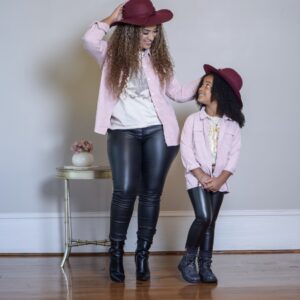 Mommy & Me Pink Corduroy Shirt
