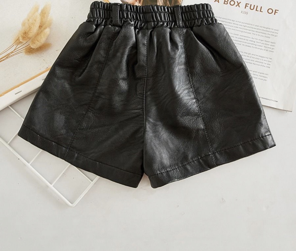 Vegan Leather Shorts - Image 4
