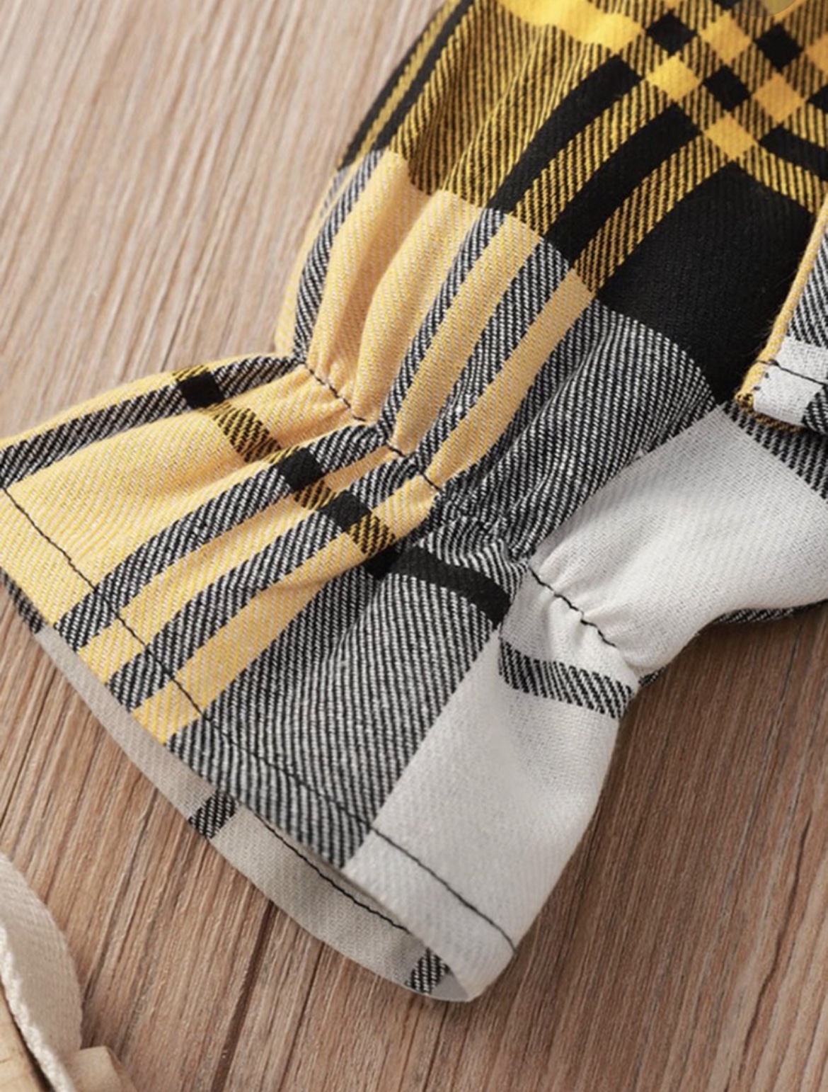 Crop Color Block Plaid Shirt - Image 3