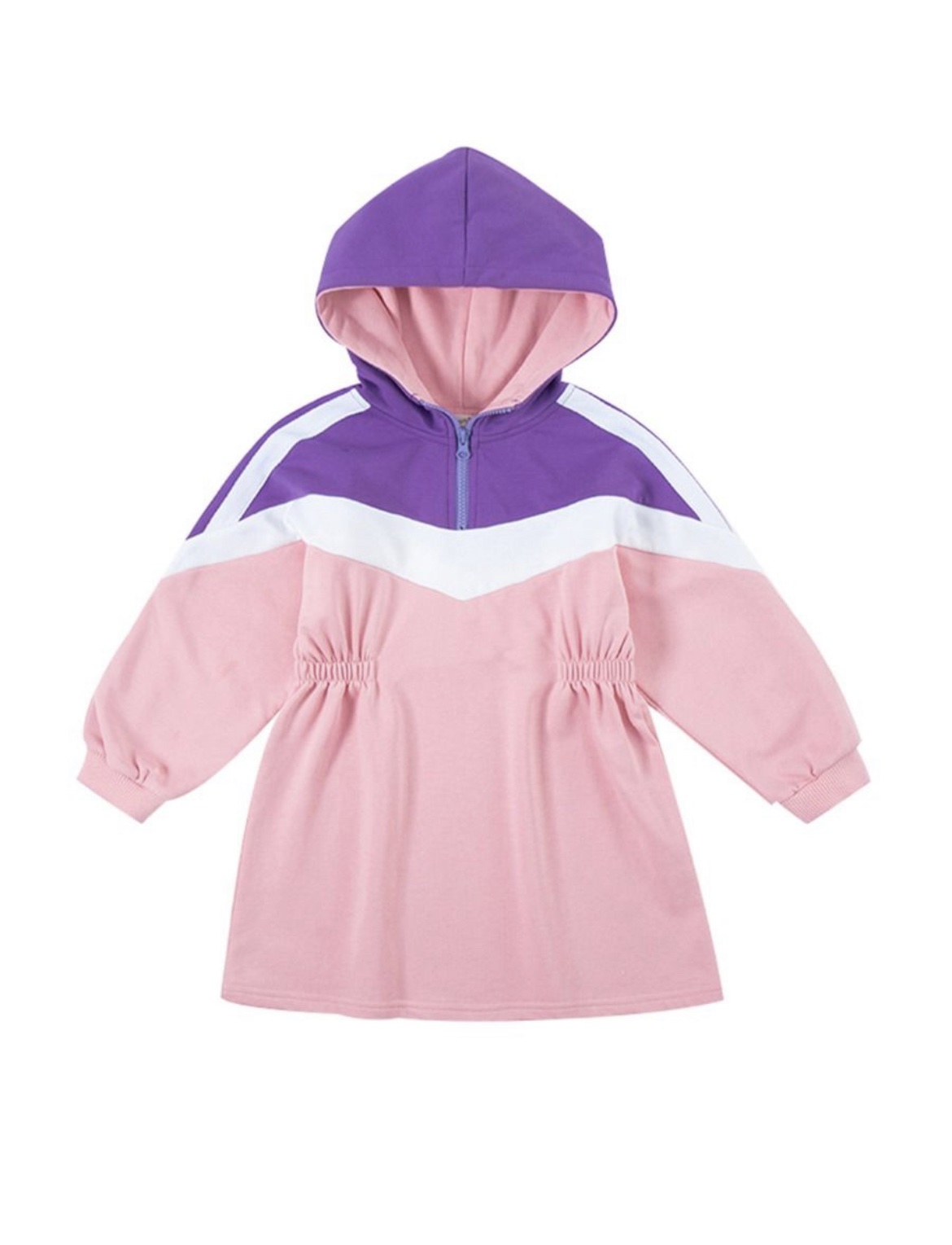 Serena Color-Block Hoodie Sweater Dress - Image 4