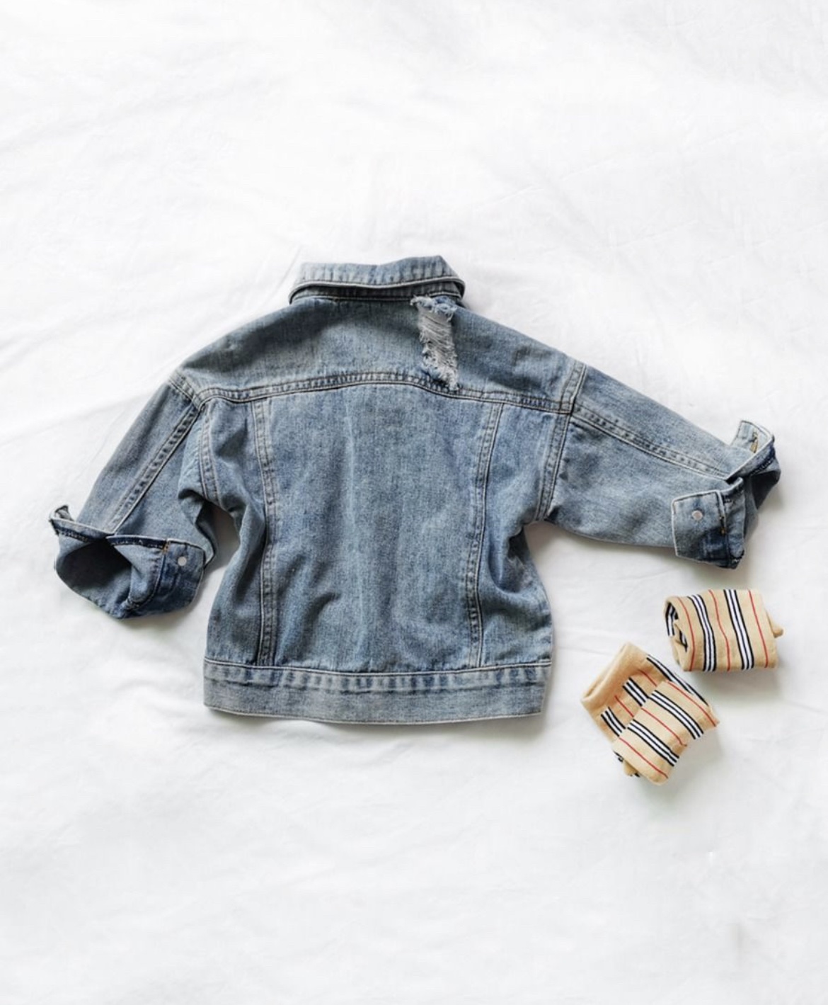 Distressed Denim Jacket - Image 6