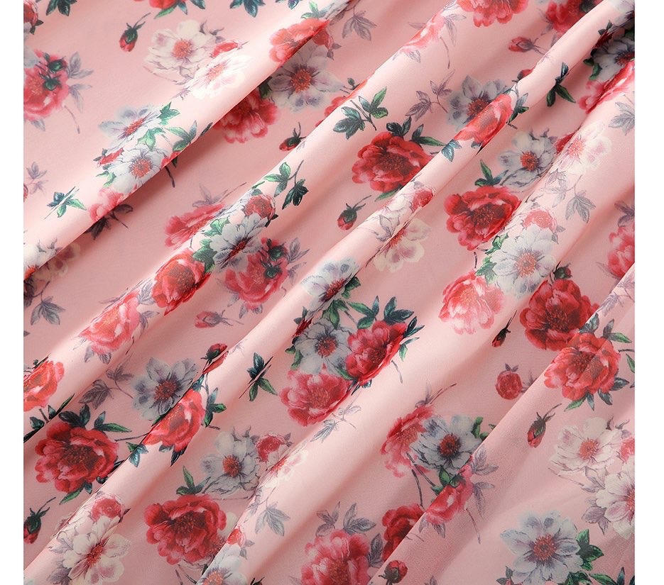 Sweet Chiffon Floral Dress - Image 5