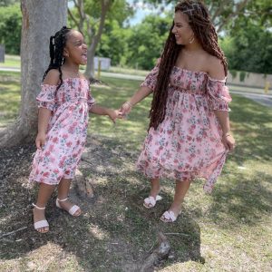 Sweet Chiffon Floral Dress