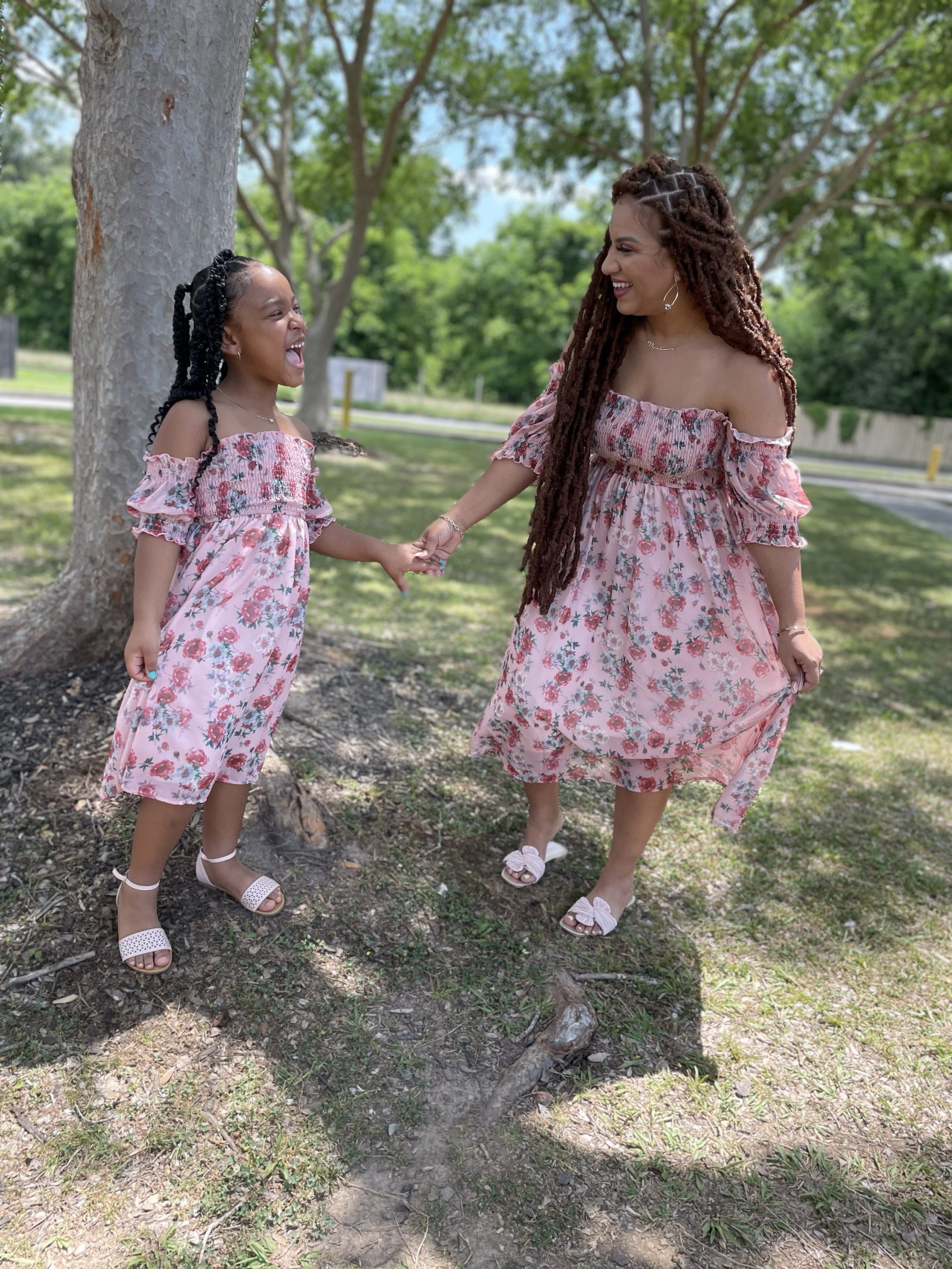 Sweet Chiffon Floral Dress