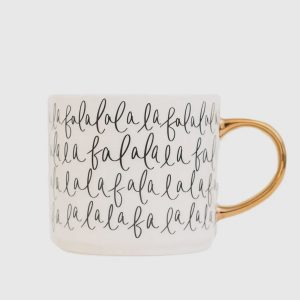 Fa La La Gold Tile ~ Mug
